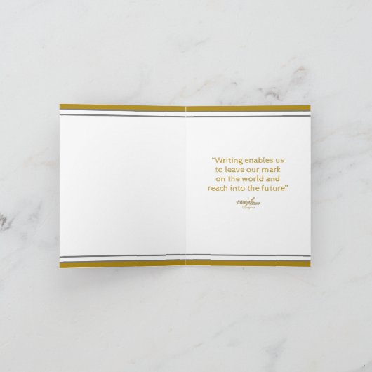 詩人アディエラ・アコーによるWRITERノートカード ノートカード (内部)