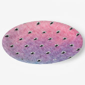 詩人アディラ・アコオによるピンクのハロウィンの紙皿 ペーパープレート (アングル)