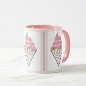 詩人アディラ・アコオによる irresistible アイスクリームマグ マグカップ (正面右)