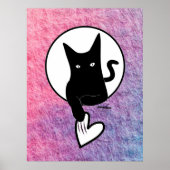 詩人アディラ・アコーによるピンクのハロウィーンポスター ポスター (正面)