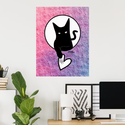 詩人アディラ・アコーによるピンクのハロウィーンポスター ポスター (ホームオフィス)