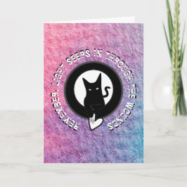 詩人アディラ・アコーによる愛猫あいさつ文 カード