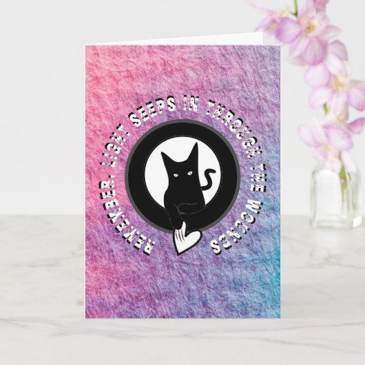 詩人アディラ・アコーによる愛猫あいさつ文 カード (蘭)