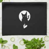 詩人アディラ・アコーによる猫キッチンタオルを愛する歌 キッチンタオル (折り畳み)