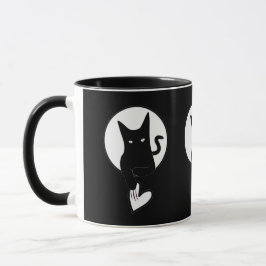 詩人アディラ・アコーによる猫マグを愛する歌 マグカップ