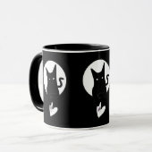詩人アディラ・アコーによる猫マグを愛する歌 マグカップ (正面左)