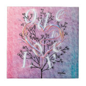 詩人アディラ・アコーによる陶磁器タイルを愛する歌 タイル (正面)