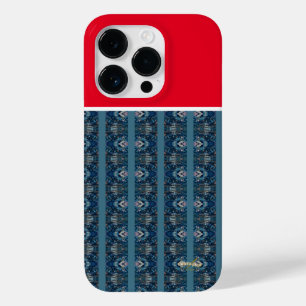 詩人アディラ・アコーによる青と赤の電話ケース Case-Mate iPhone 14 PROケース