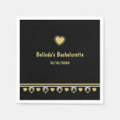 詩人アディラ・アコーのデザインによるラブキャットペーパーナプキン スタンダードカクテルナプキン (正面)