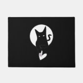 詩人アディラ・アコーのラブキャット ドアマット (正面)