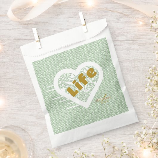 詩人アドゥエラ・アコオがデザインしたセージライフフェイバーバッグ フェイバーバッグ (クリップ留めされた状態)