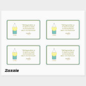 詩人アドゥエラ・アコオによるライター・ステッカー 長方形シール (シート)