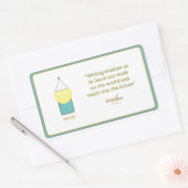 詩人アドゥエラ・アコオによるライター・ステッカー 長方形シール (封筒)