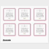 詩人アドゥエラ・アコオによる『愛への頌歌』ステッカー スクエアシール (シート)