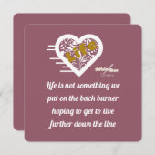 詩人アドゥエラ・アコオの人生名言ノートカード (正面/裏面)