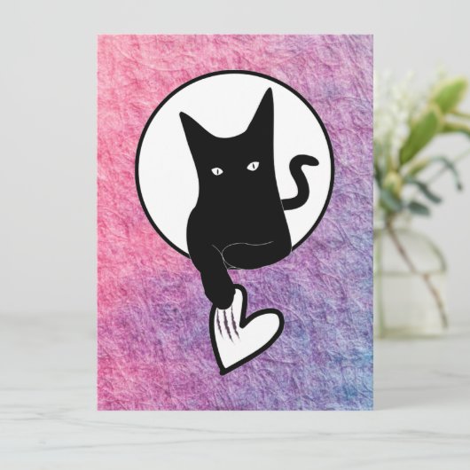 詩人アドリエラ・アコーによるピンクのハロウィン招待状 招待状 (スタンド正面)