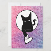 詩人アドリエラ・アコーによるピンクのハロウィン招待状 招待状 (正面)