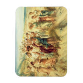 詩人アナクレオン（紀元前570年～485年）とミューズ、189 マグネット (縦)