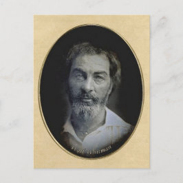 詩人ウォルト・ホイットマンの思慮深い目 ポストカード