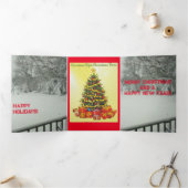 詩人カルドウェルリー製品 三つ折りクリスマスカード (内部)