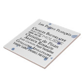 詩人フランスの タイル (側面)