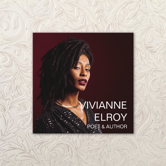 詩人作家ライター先生写真 スクエア名刺