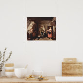 詩人動揺して（ホガース1736） ポスター (キッチン)