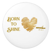 詩人生まれアディラ・アコーによる陶製ノブを輝かせること セラミックノブ (正面)