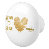 詩人生まれアディラ・アコーによる陶製ノブを輝かせること セラミックノブ (右)