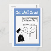 詩人病おもしろい院漫画 ポストカード (正面/裏面)