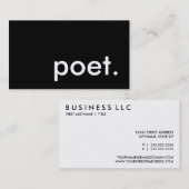 詩人 名刺 (正面/裏面)