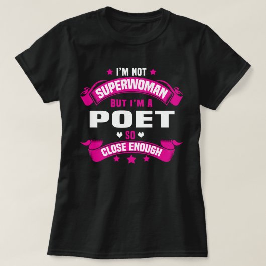詩人 Tシャツ (デザイン正面)