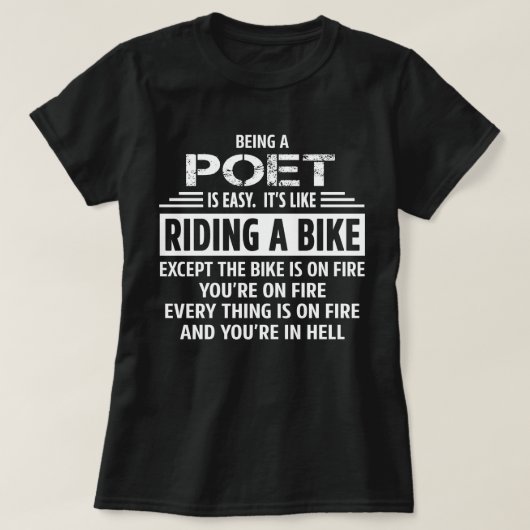詩人 Tシャツ (デザイン正面)