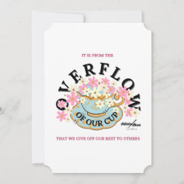 詩人Adiela Akooによるオーバーフローのグリーティングカード シーズンカード