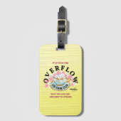詩人Adiela Akooによるオーバーフロー荷物タグ ラゲッジタグ (正面縦)
