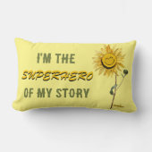 詩人Adiela Akooによるスーパーヒーロー・スロー・ピロー ランバークッション (正面)