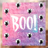 詩人Adiela Akooによるピンクのハロウィーンウィンドウ ウィンドウサイン (シート2)