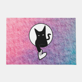 詩人Adiela Akooによるピンクのハロウィーンフォーマット ドアマット