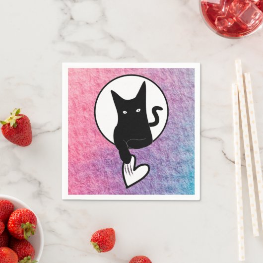 詩人Adiela Akooによるピンクハロウィーンペーパーナプキン スタンダードカクテルナプキン (インサイチュ)