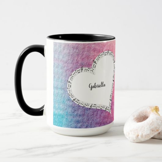 詩人Adiela Akooによるラブマグへの歌 マグカップ (ドーナツ付き)