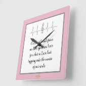 詩人Adiela Akooによる壁時計を愛する歌 スクエア壁時計 (傾斜)