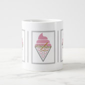 詩人Adiela Akooによる抗し難いアイスクリームマグ ジャンボコーヒーマグカップ (正面)