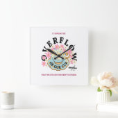 詩人Adiela AkooによるOVERFLOW ウォールクロック (ホーム)