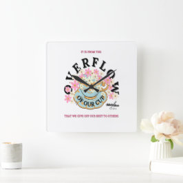 詩人Adiela AkooによるOVERFLOW ウォールクロック