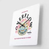 詩人Adiela AkooによるOVERFLOW ウォールクロック (傾斜)