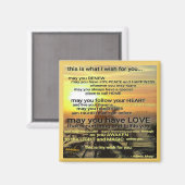 詩人Adiela AkooによるWISHマグネット マグネット (正面/裏面)