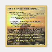 詩人Adiela AkooによるWISHマグネット マグネット (正面)