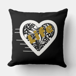 詩人Adiela Akooのライフ・クォート ブラック・スロー・ピロー クッション