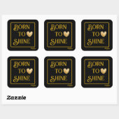 詩人Adiela AkooのBorn to Shine ステッカー (シート)