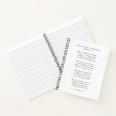 『詩好きのノート』、『ストップバイ・ウッズ、フロスト』 ノートブック (内部)